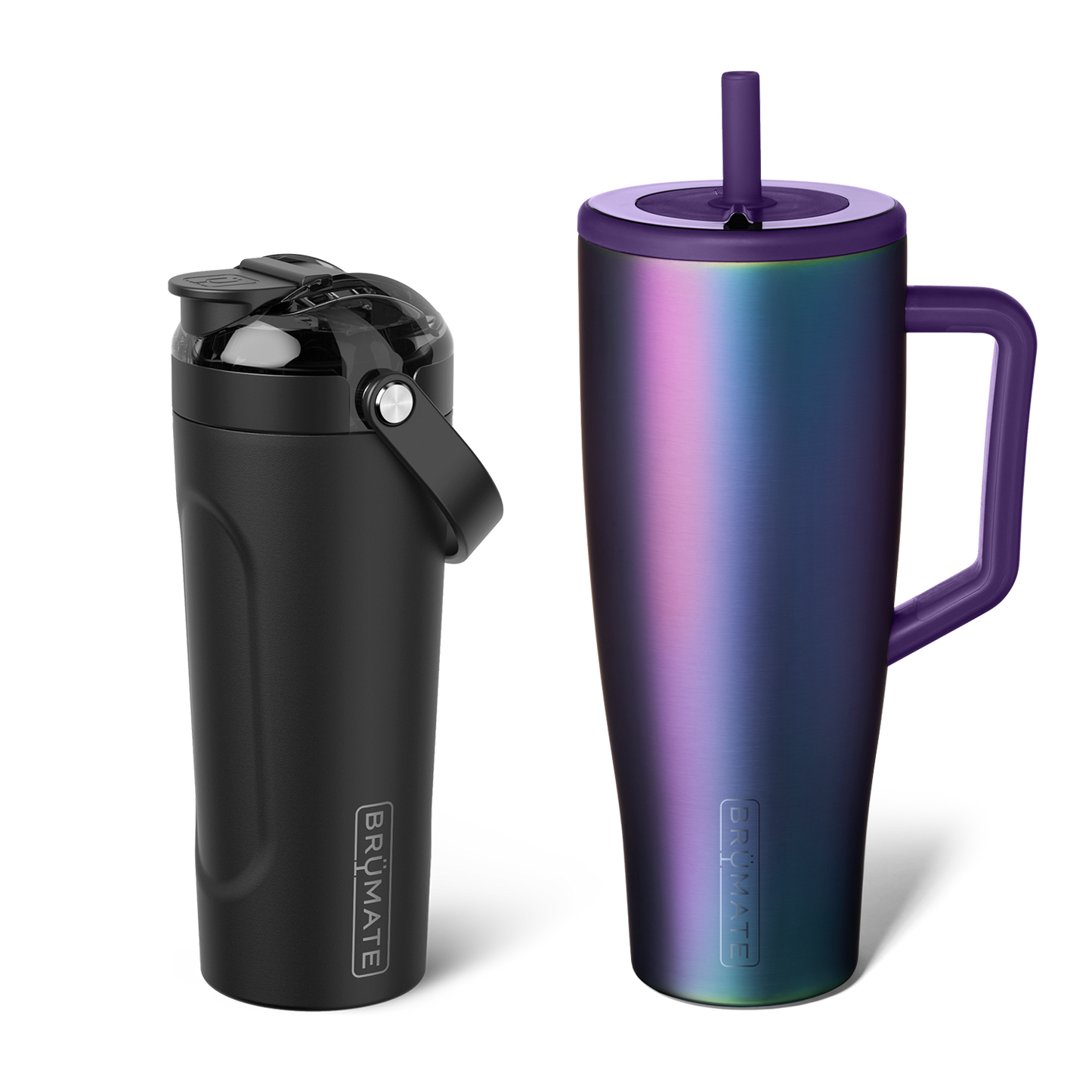 Shake + Glow Bundle | Dark Aura & Matte Black | 40oz/25oz R5 image 1