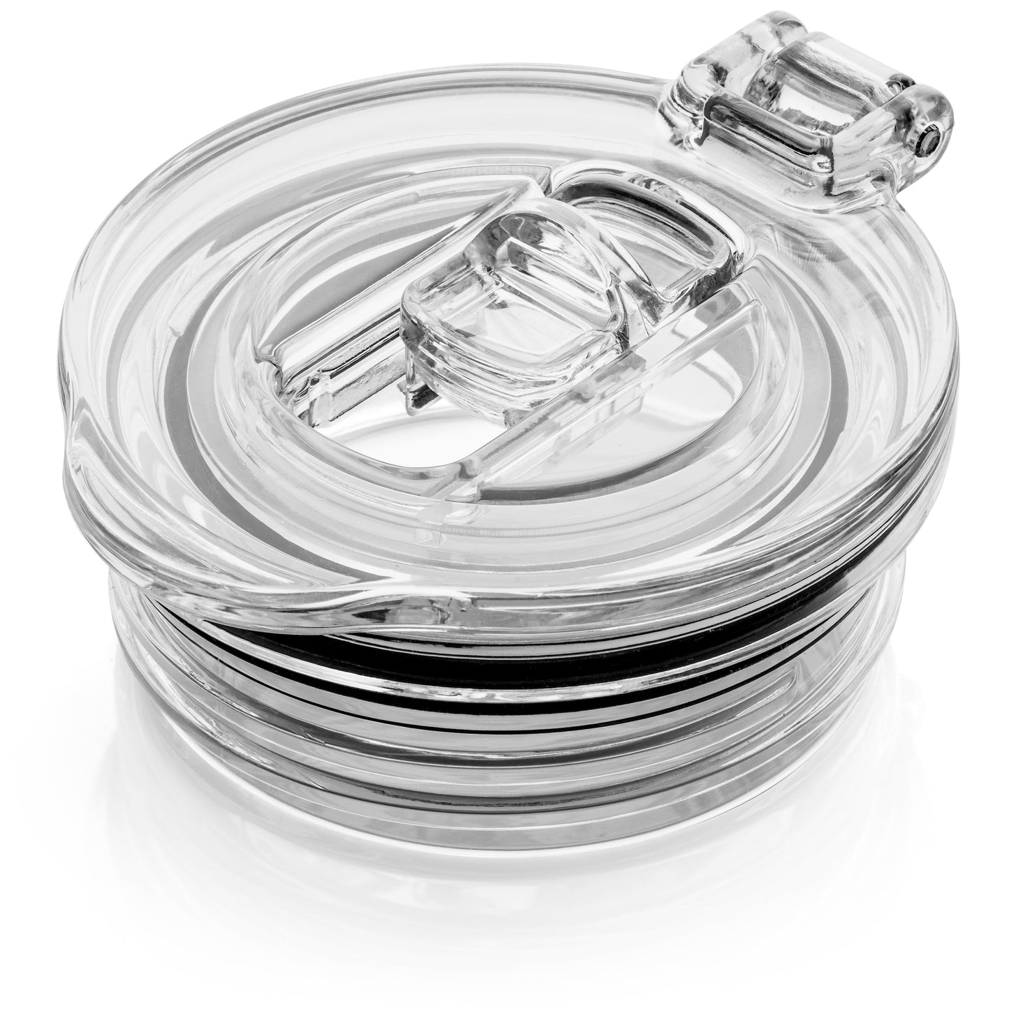Champagne Flute Straw Lids | (Black, Purple and Clear) T0 image 1