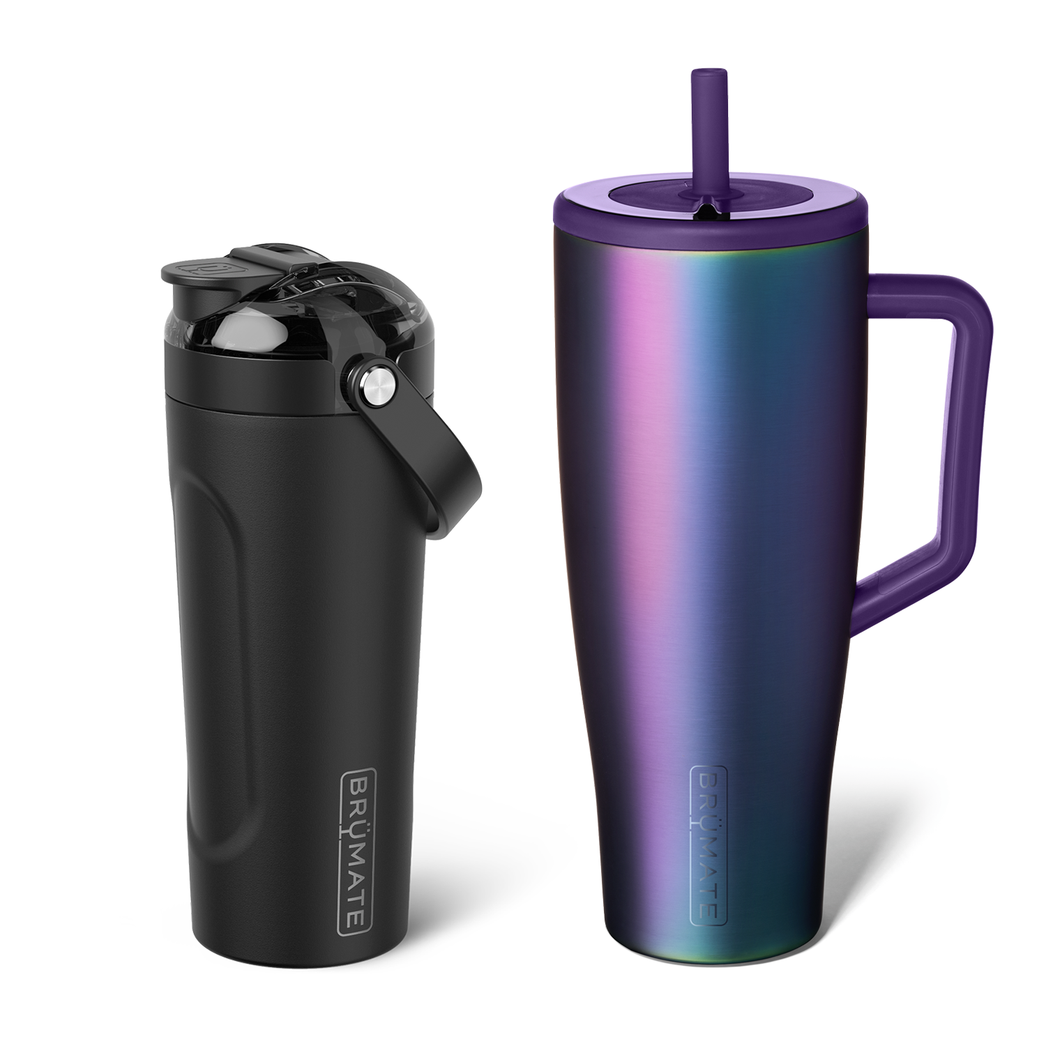 Shake + Glow Bundle | Dark Aura & Matte Black | 40oz/25oz U9 image 1