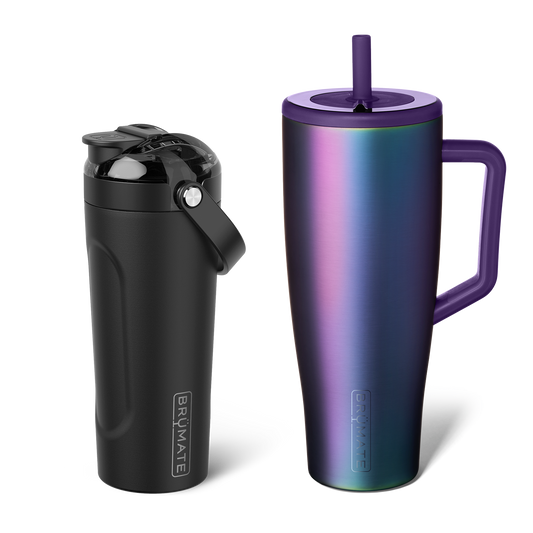 Shake + Glow Bundle | Dark Aura & Matte Black | 40oz/25oz U9 image 1