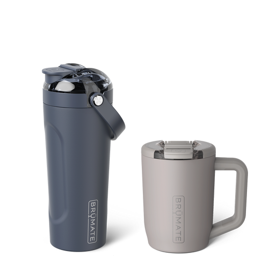Hydrate + Caffeinate Bundle | Mocha & Nightfall Blue | 15oz/25oz V5 image 1