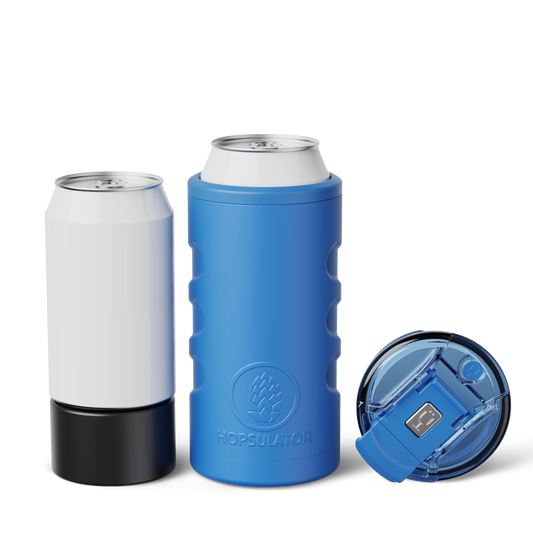 Retro Hopsulator Trio | Matte Azure | 12/16oz Standard Cans N6 image 1