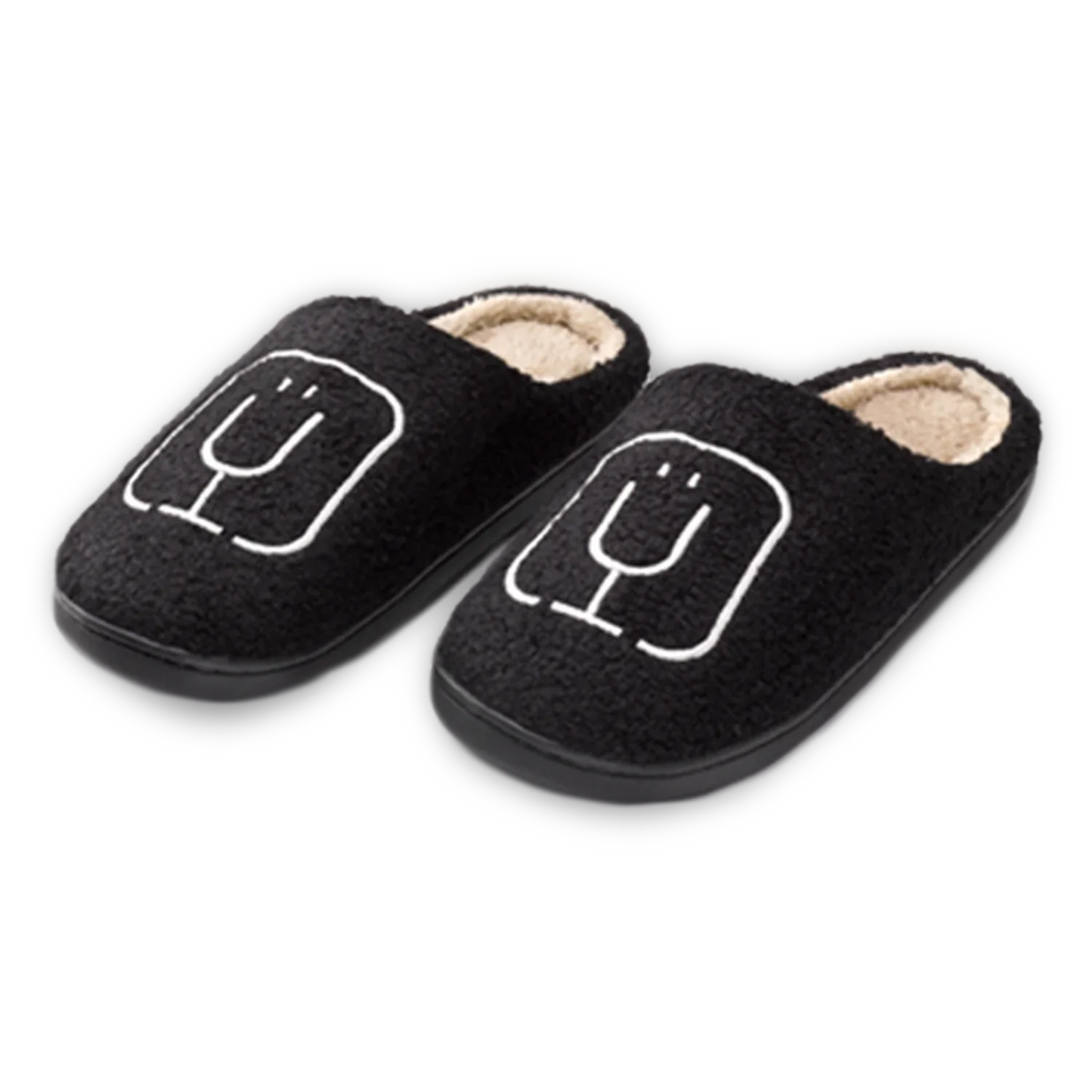 BrüMate Fuzzy Slippers | Black J4 image 1